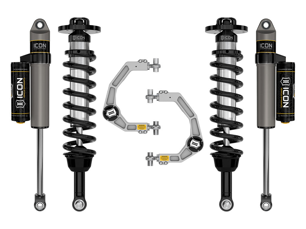 ICON Vehicle Dynamics K93162 - 21-24 FORD F150 TREMOR 4WD 2.5-3" STAGE 2 SUSPENSION SYSTEM W BILLET UCA 5