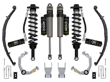 ICON Vehicle Dynamics K93163L - 21-24 FORD F150 TREMOR 4WD 2.5-3" STAGE 3 SUSPENSION SYS BILLET UCA / LEAF PACK 9