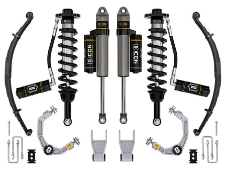 ICON Vehicle Dynamics K93163L - 21-24 FORD F150 TREMOR 4WD 2.5-3" STAGE 3 SUSPENSION SYS BILLET UCA / LEAF PACK 9