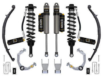 ICON Vehicle Dynamics K93164L - 21-24 FORD F150 TREMOR 2.5-3" STAGE 4 SUSPENSION SYS BILLET CDCV LEAF PACK 5