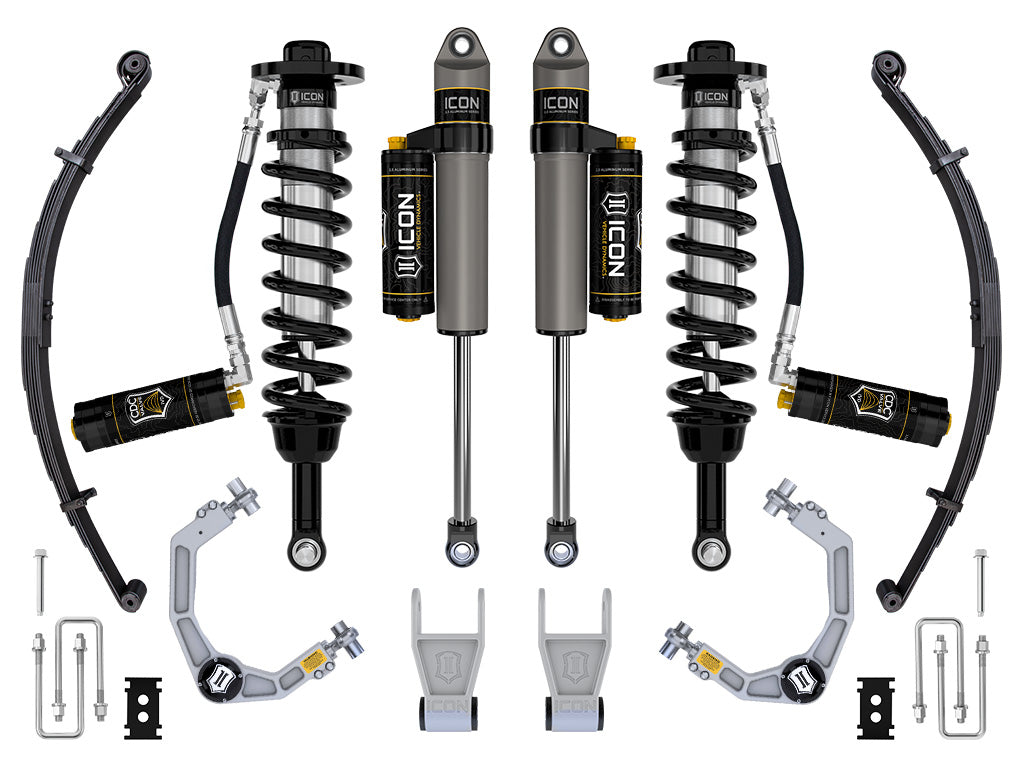 ICON Vehicle Dynamics K93164L - 21-24 FORD F150 TREMOR 2.5-3" STAGE 4 SUSPENSION SYS BILLET CDCV LEAF PACK 5