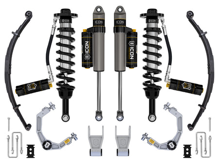 ICON Vehicle Dynamics K93164L - 21-24 FORD F150 TREMOR 2.5-3" STAGE 4 SUSPENSION SYS BILLET CDCV LEAF PACK 5