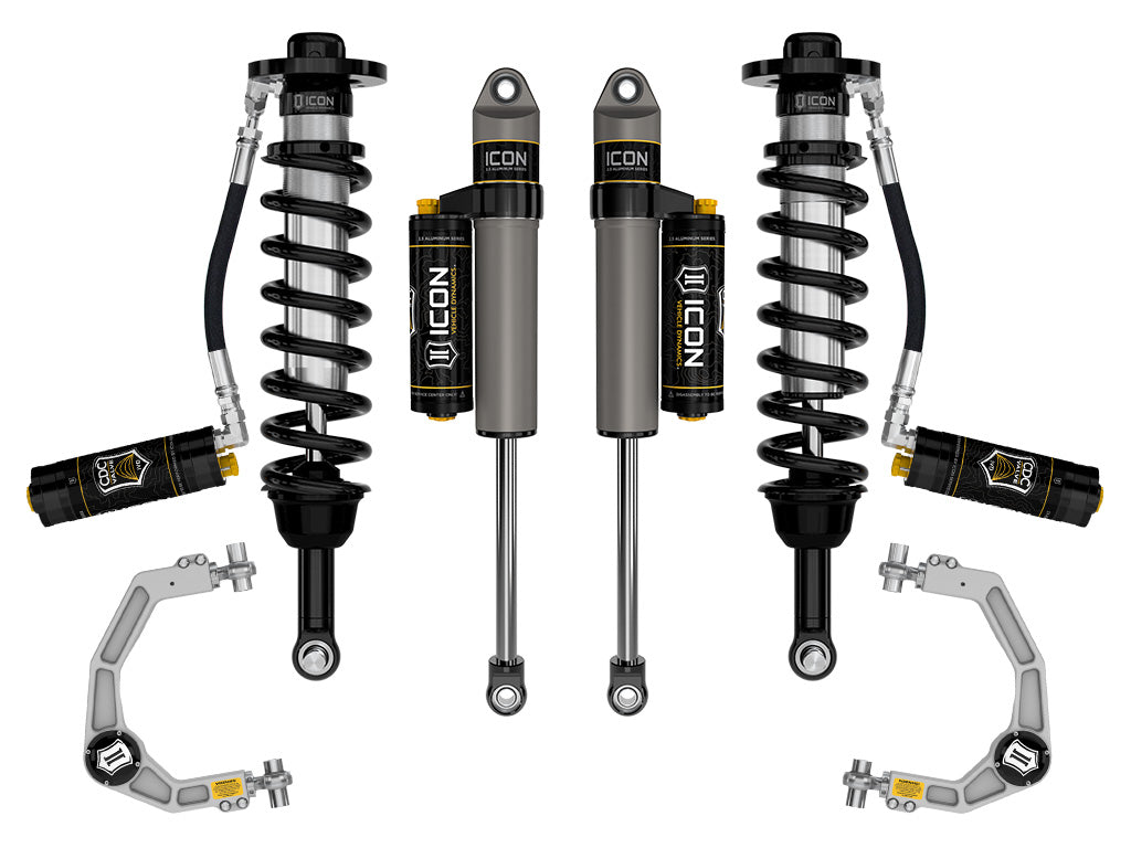 ICON Vehicle Dynamics K93164 - 21-24 FORD F150 TREMOR 2.5-3" STAGE 4 SUSPENSION SYSTEM BILLET CDCV 5