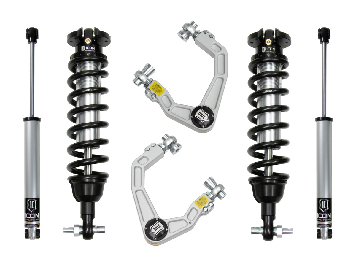 ICON Vehicle Dynamics K93202A - 19-21 FORD RANGER 0-3.5" STAGE 2 SUSPENSION SYSTEM W BILLET UCA AL KNUCKLE 4