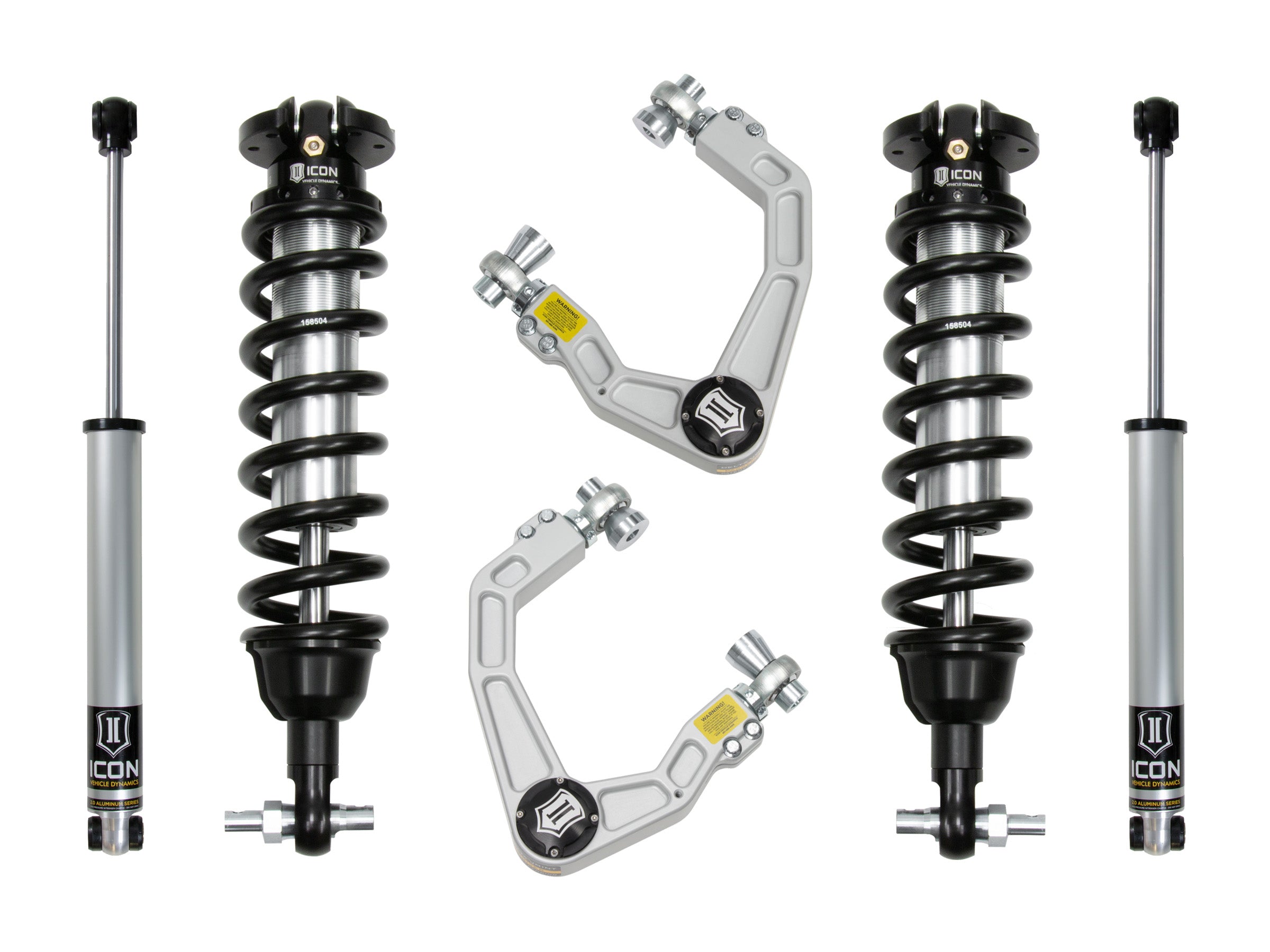 ICON Vehicle Dynamics K93202A - 19-21 FORD RANGER 0-3.5" STAGE 2 SUSPENSION SYSTEM W BILLET UCA AL KNUCKLE 4