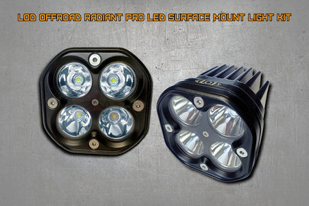 LoD Offroad LKT1002 - Radiant Pro LED Surface Mount Light Kit 1