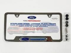 Ford Performance M-1828-FMC FORD MOTORSPORT LICENSE PLATE FRAME - STAINLESS STEEL