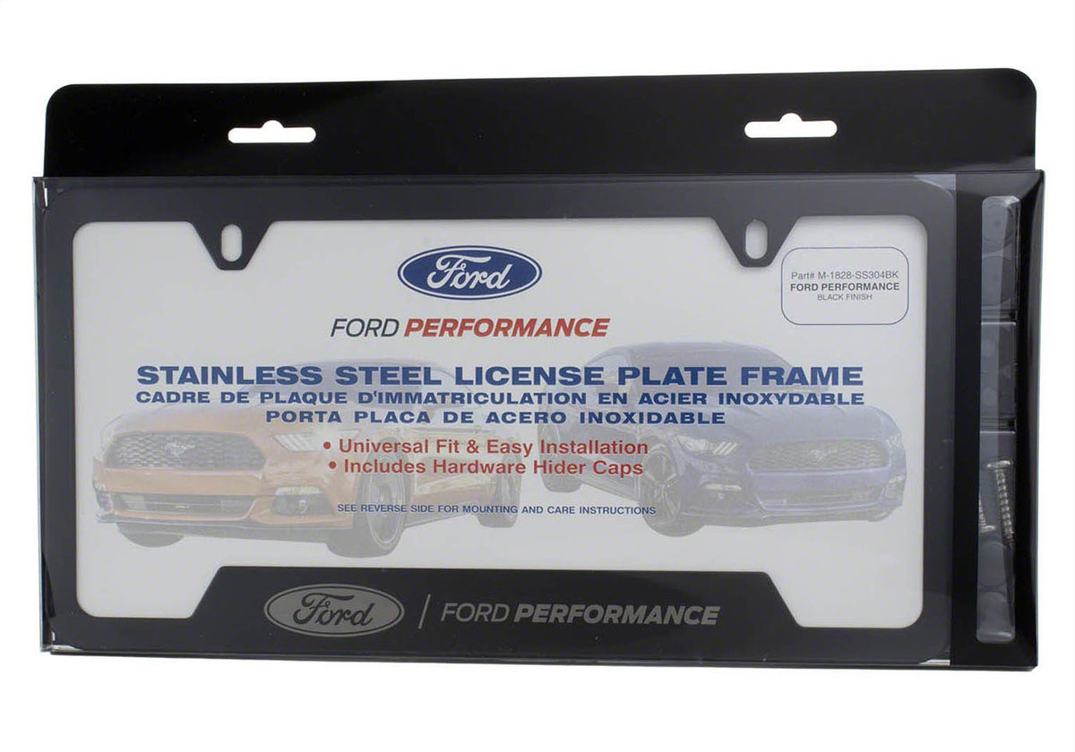 Ford Performance M-1828-SS304BK - License Plate Frame