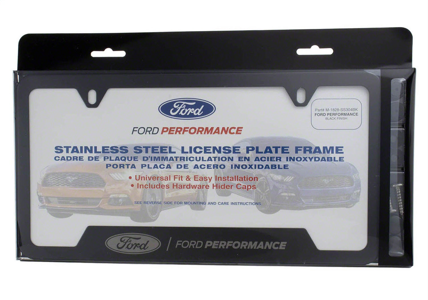 Ford Performance M-1828-SS304BK - License Plate Frame
