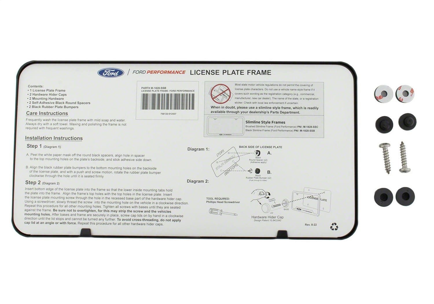 Ford Performance Ford Performance M-1828-SSB License Plate Frame