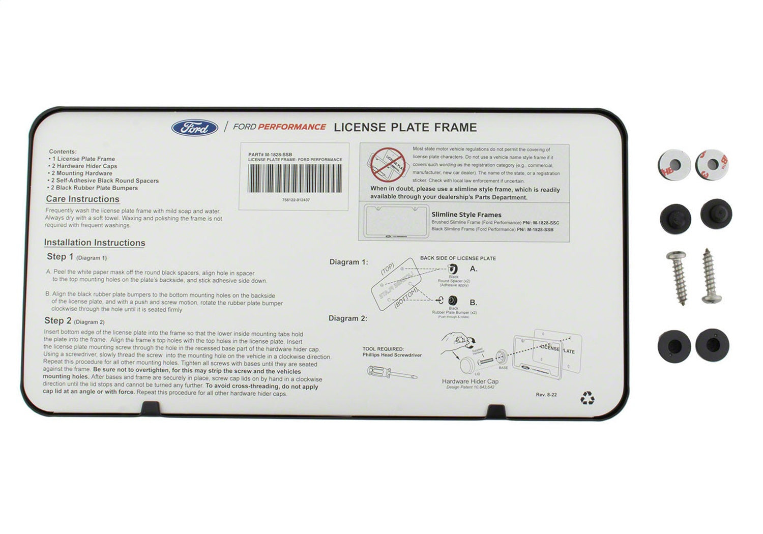 Ford Performance M-1828-SSB - License Plate Frame