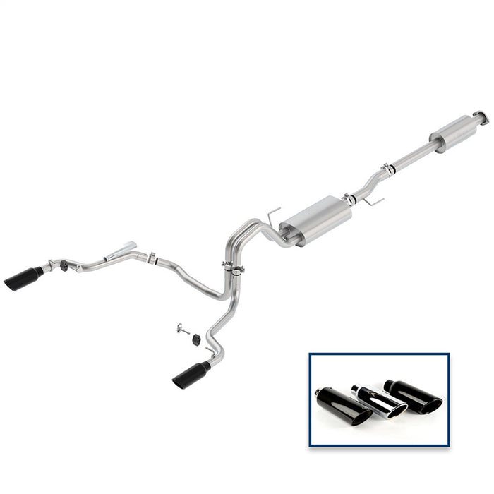 Ford Performance Parts M-5200-F1550DTBA - 2015-2020 F-150 Tour Exhaust System- Rear Exit-Black Tip 1