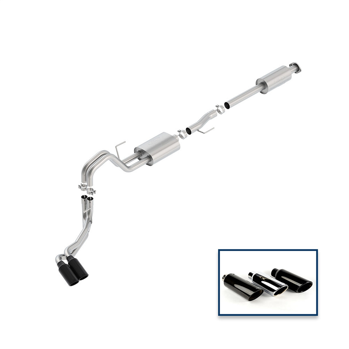 Ford Performance Parts M-5200-F1550RSBA - Sport Cat-Back Exhaust System 1