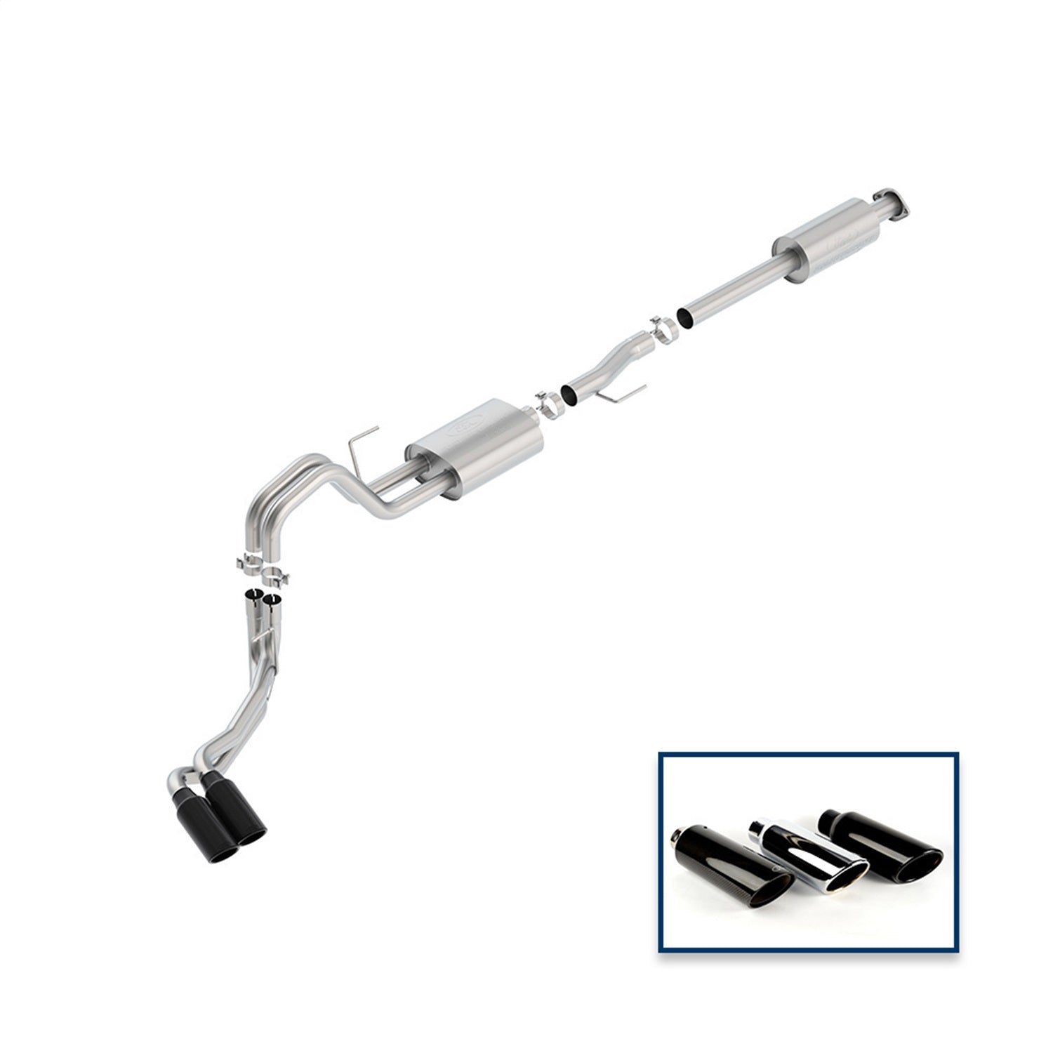 Ford Performance Parts M-5200-F1550RSBA - Sport Cat-Back Exhaust System 1