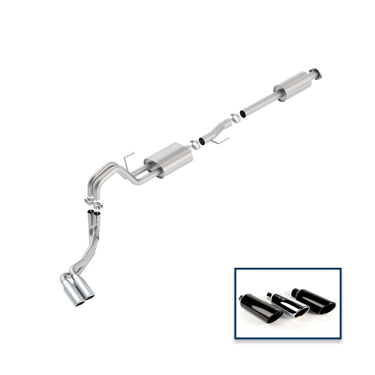 Ford Performance Parts M-5200-F1550RSCA - Sport Cat-Back Exhaust System 1