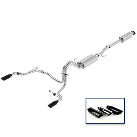 Ford Performance Parts M-5200-F1550DTBA - 2015-2020 F-150 Tour Exhaust System- Rear Exit-Black Tip 2