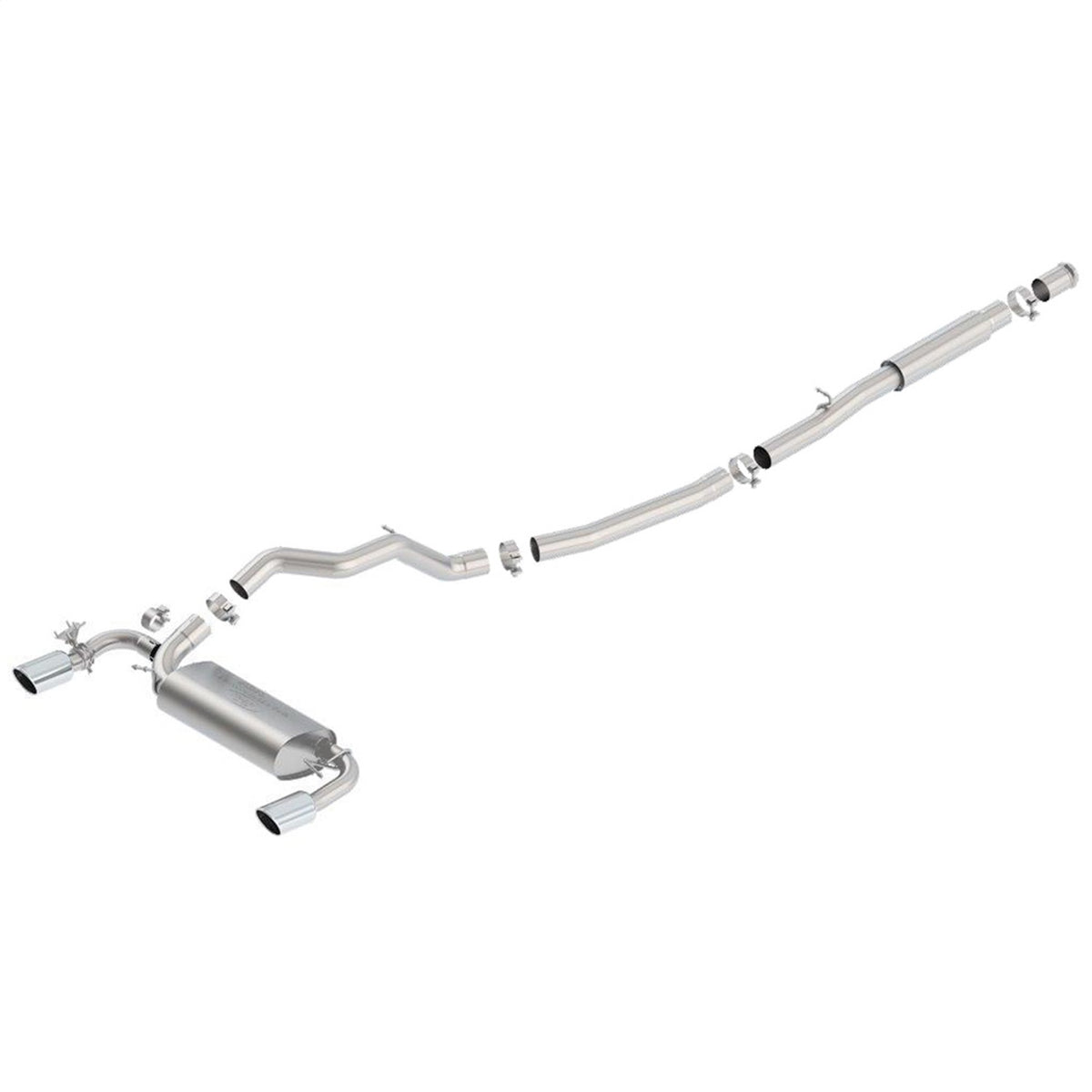 Ford Performance Parts M-5200-FRS - 2016-2018 Focus RS Active Cat Back Sport Exhaust System 1