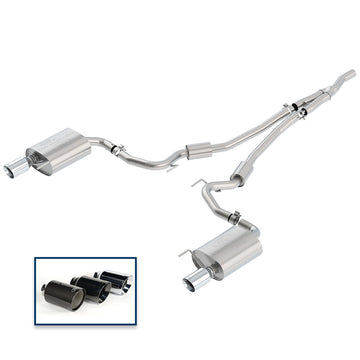 Ford Performance Parts M-5200-M4SCA - 2015-2023 Mustang 2.3L EcoBoost Cat-Back Sport Exhaust System With Chrome Tips 1