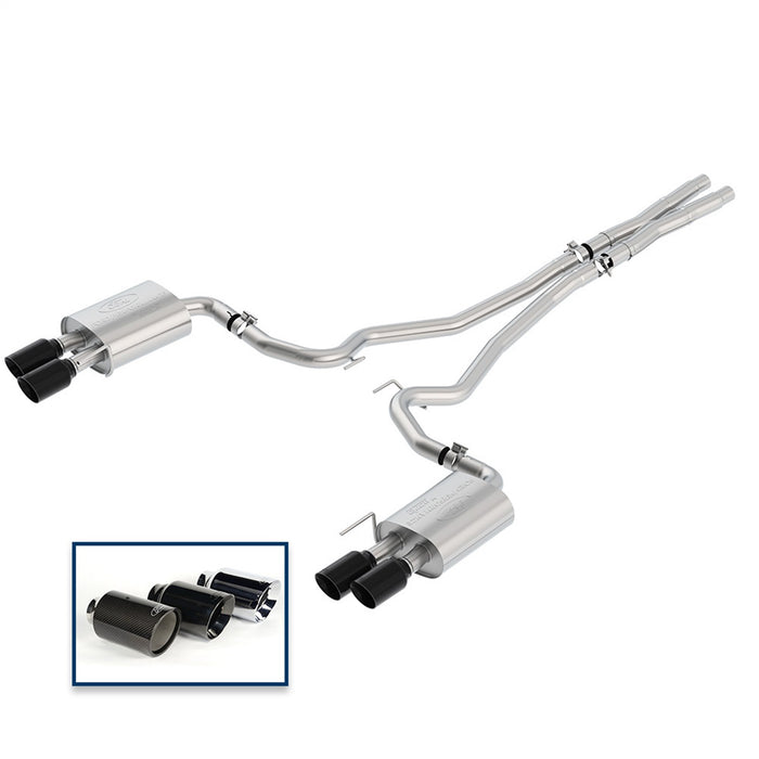 Ford Performance Parts M-5200-M8EBA - 2018-2023 Mustang GT 5.0L Cat-Back Extreme Exhaust System With Black Chrome Tips 1