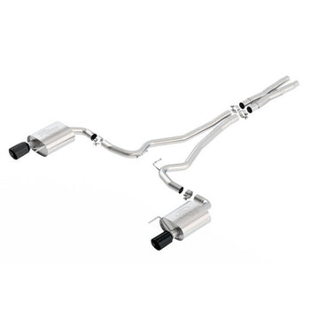 Ford Performance Parts M-5200-M8TB - 2015-2017 Mustang GT 5.0L Cat Back Touring Exhaust System-Black Chrome Tips 1