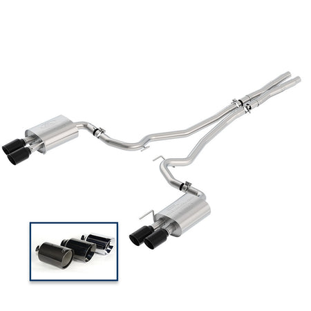 Ford Performance Parts M-5200-M8SBA - 2018-2023 Mustang GT 5.0L Cat-Back Sport Exhaust System With Black Chrome Tips 1