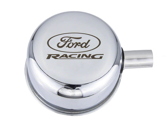 Ford Performance - Chrome Breather Cap With Ford Racing Logo - M-6766-FRVCH