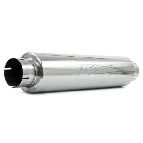 MBRP M1004S - 4 Inch Inlet/Outlet Quiet Tone Exhaust Muffler 24 Inch Body 6 Inch Diameter 30 Inch Overall T409 Stainless Steel MBRP 2