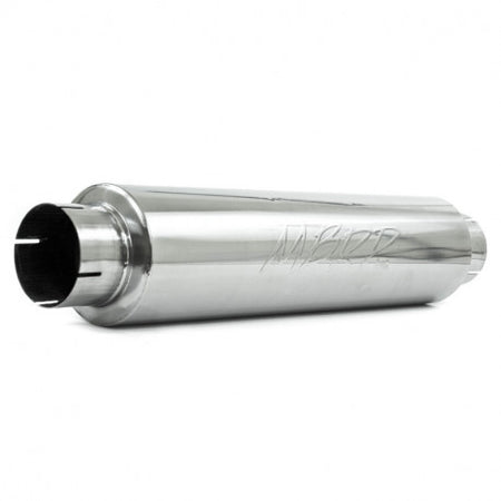 MBRP M1004S - 4 Inch Inlet/Outlet Quiet Tone Exhaust Muffler 24 Inch Body 6 Inch Diameter 30 Inch Overall T409 Stainless Steel MBRP 2