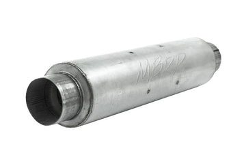 MBRP M1004 - 4 Inch Inlet/Outlet Quiet Tone Exhaust Muffler 24 Inch Body 6 Inch Diameter 30 Inch Overall T304 Stainless Steel MBRP