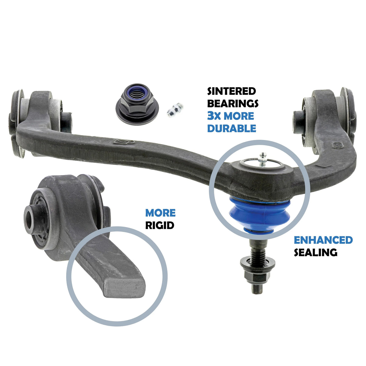 Mevotech Original Grade GK80306 2006-2022 Ford Expedition Suspension Control Arm and Ball Joint Assembly
