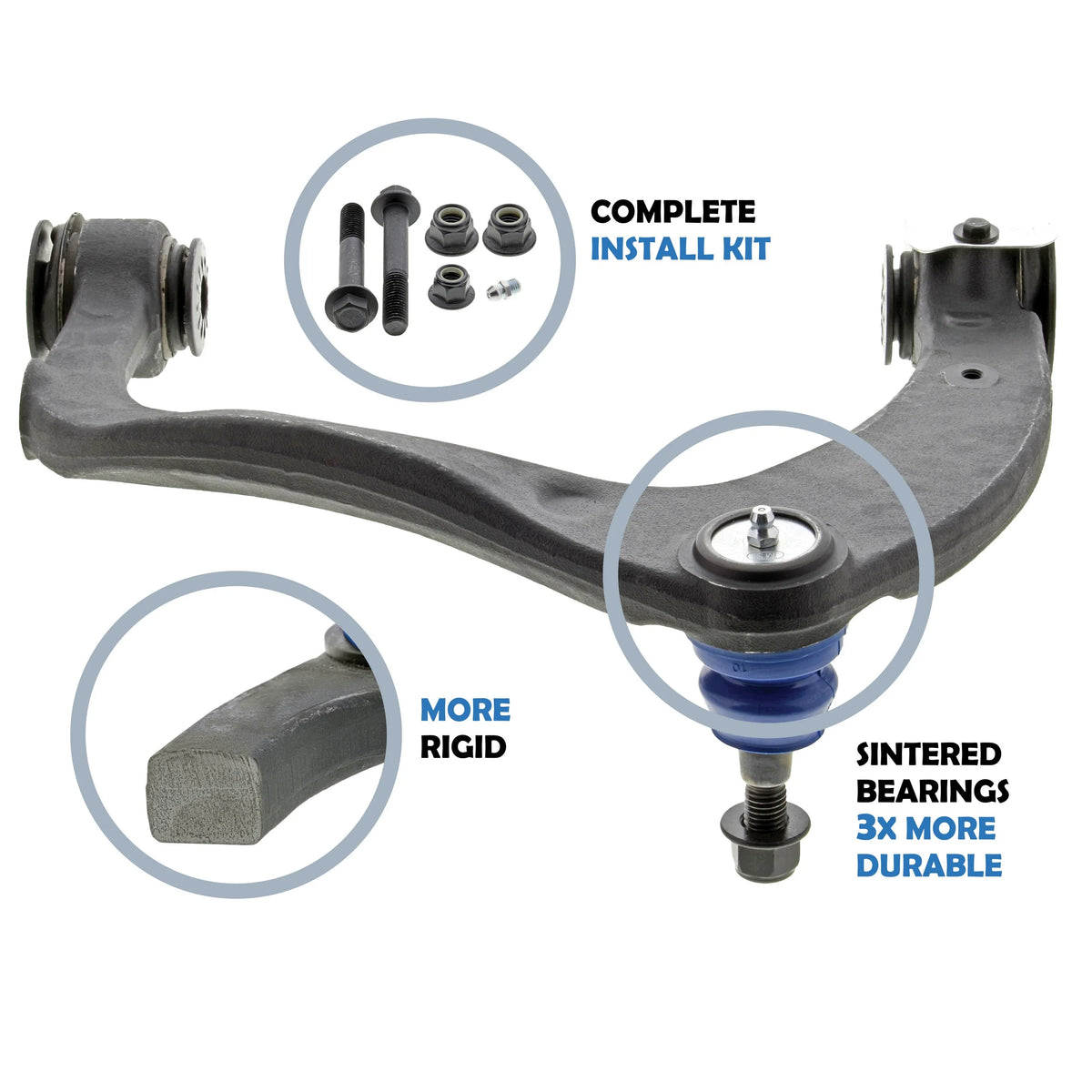 Mevotech Supreme CMS501337 2021-2026 GMC Yukon XL Suspension Control Arm and Ball Joint Assembly