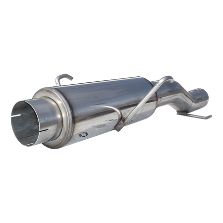 MBRP MK96116 - High-Flow Muffler Assembly T409 Stainless Steel For 04-07 Dodge Ram Cummins 600/610 fits to stock only MBRP 1