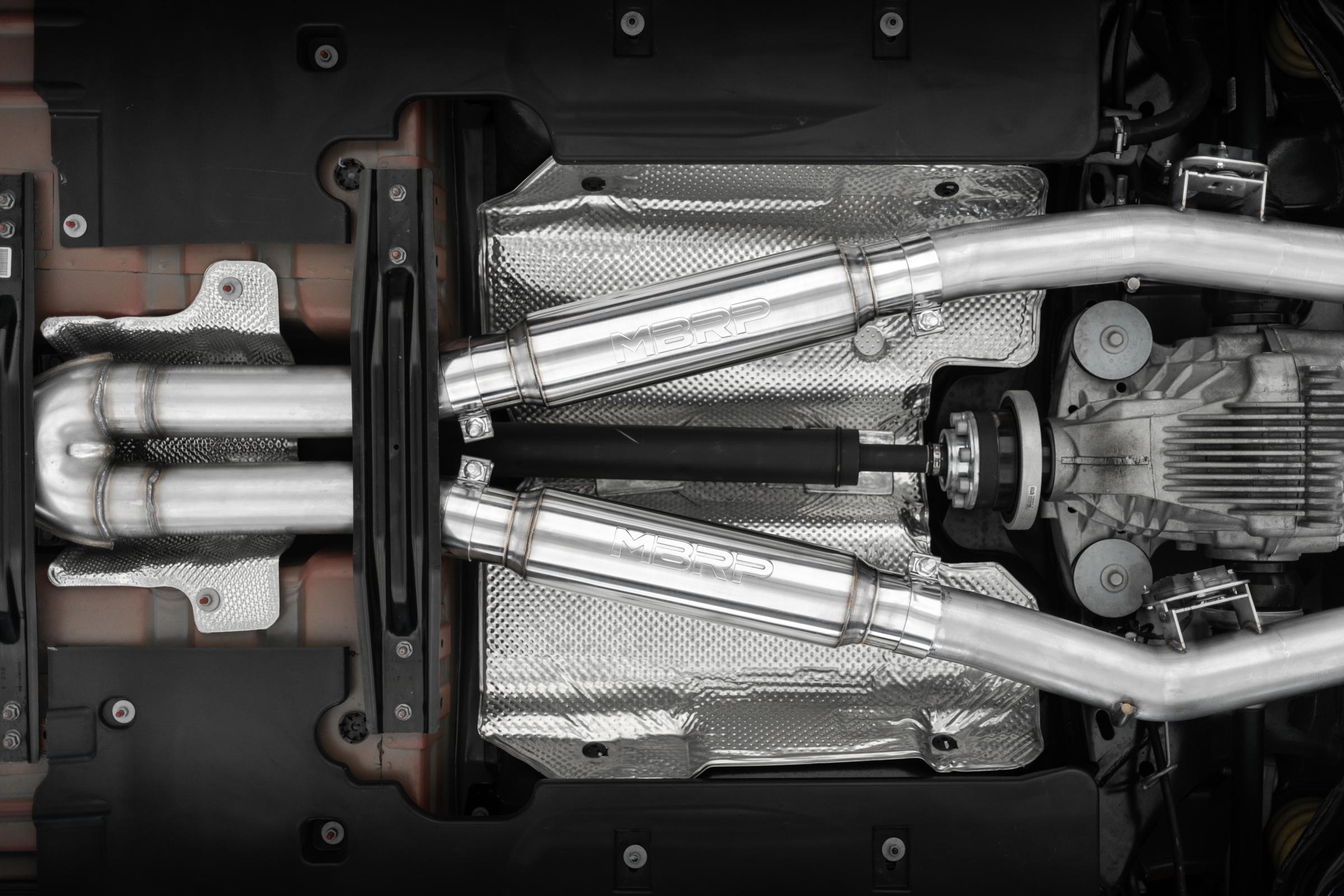MBRP MS7114 - Armor Pro T304 Stainless Steel 3 Inch Resonators Race to Street Profile Conversion Kit For S7114, S7116 and S7118 15-23 Dodge Challenger MBRP 5