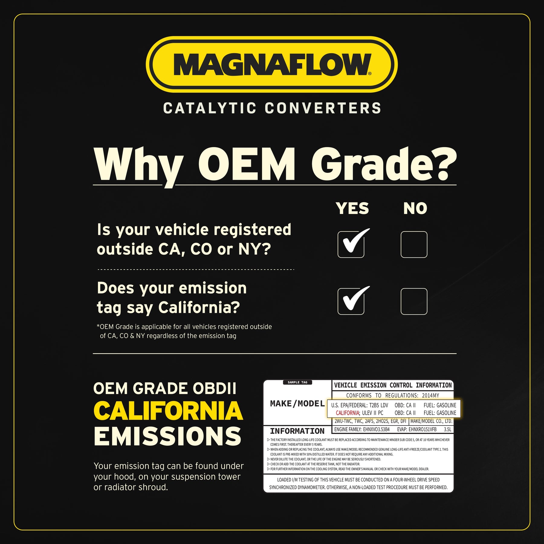MagnaFlow Exhaust Products 51807 OEM Grade premium catalytic converter for 2007-2010 BMW X3, view 4