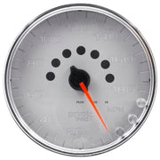 AutoMeter P23021 - GAUGE, SPEEDOMETER, 5", 180 MPH, ELEC. PROGRAMMABLE, SILVER/CHROME, SPEK-PRO 4