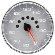 AutoMeter P23021 - GAUGE, SPEEDOMETER, 5", 180 MPH, ELEC. PROGRAMMABLE, SILVER/CHROME, SPEK-PRO 3