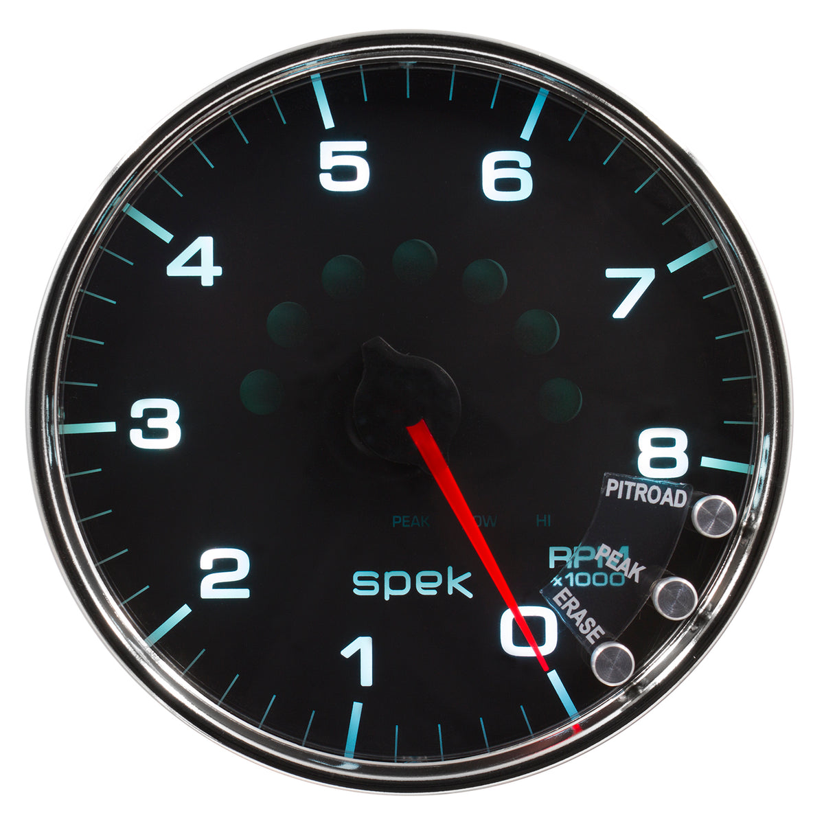 AutoMeter P23831 - GAUGE, TACHOMETER, 5", 8K RPM, W/SHIFT LIGHT & PEAK MEM, BLACK/CHROME, SPEK-PRO 3