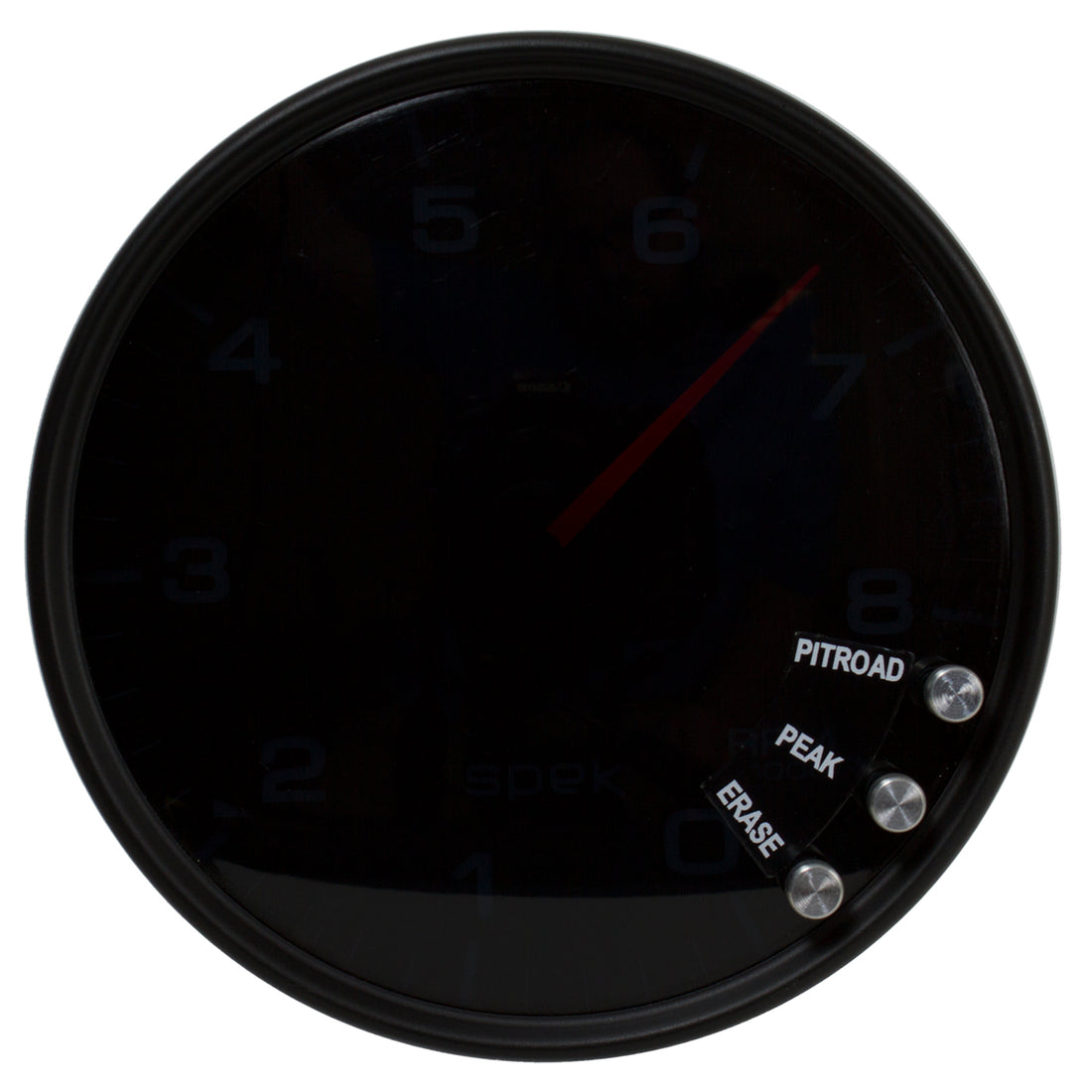AutoMeter P23852 - GAUGE, TACHOMETER, 5", 8K RPM, W/SHIFT LIGHT & PEAK MEM, BLACK/SMOKE/BLACK, SPEK 4