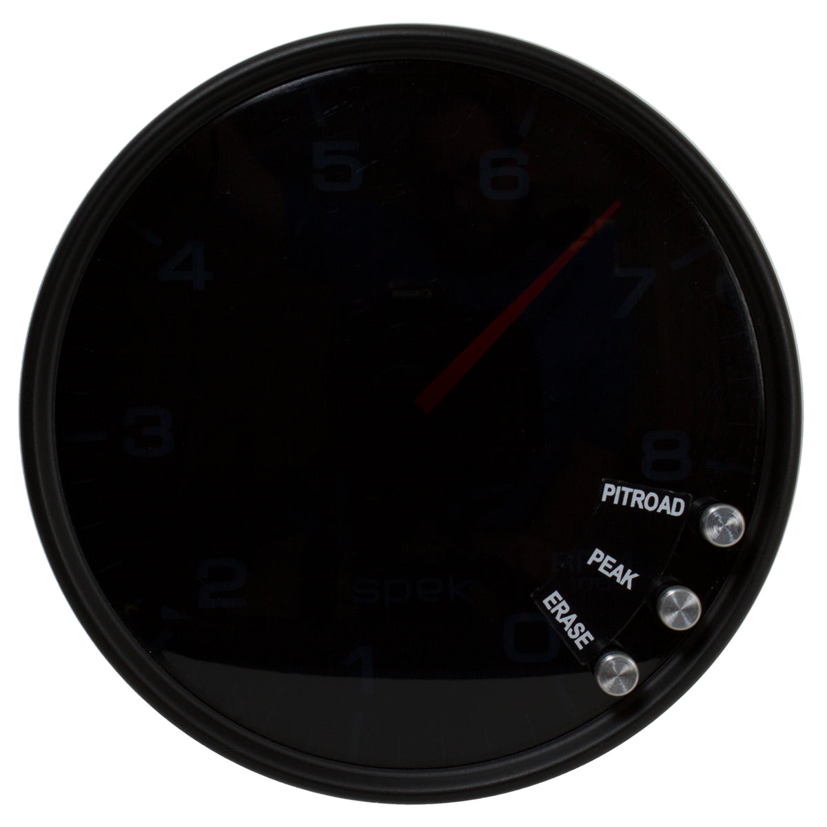 AutoMeter P23852 - GAUGE, TACHOMETER, 5", 8K RPM, W/SHIFT LIGHT & PEAK MEM, BLACK/SMOKE/BLACK, SPEK 4