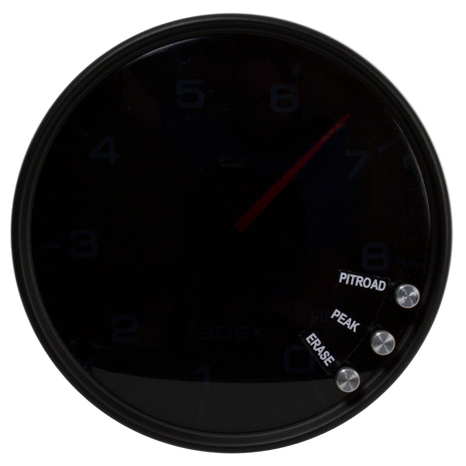 AutoMeter P23852 - GAUGE, TACHOMETER, 5", 8K RPM, W/SHIFT LIGHT & PEAK MEM, BLACK/SMOKE/BLACK, SPEK 4
