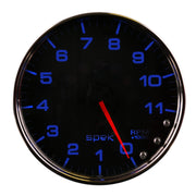 AutoMeter P23931 - GAUGE, TACHOMETER, 5", 11K RPM, W/SHIFT LIGHT & PEAK MEM, BLACK/CHROME, SPEK-PRO 4