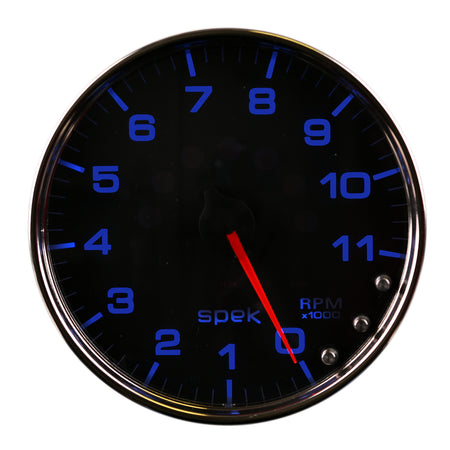AutoMeter P23931 - GAUGE, TACHOMETER, 5", 11K RPM, W/SHIFT LIGHT & PEAK MEM, BLACK/CHROME, SPEK-PRO 4