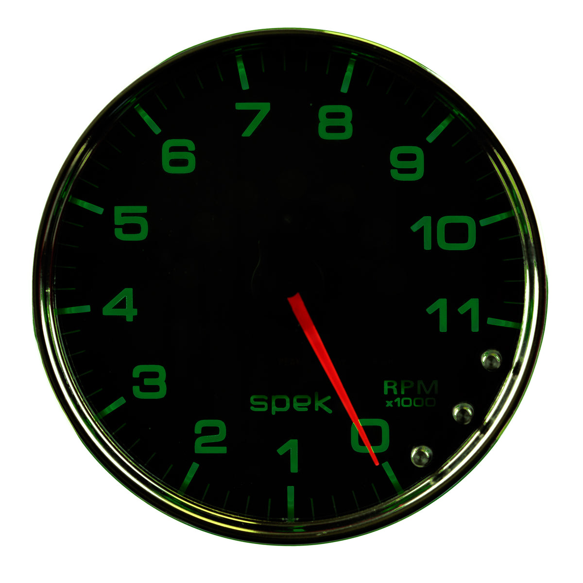 AutoMeter P23931 - GAUGE, TACHOMETER, 5", 11K RPM, W/SHIFT LIGHT & PEAK MEM, BLACK/CHROME, SPEK-PRO 2