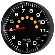AutoMeter P239328 - GAUGE, TACHOMETER, 5", 11K RPM, W/SHIFT LIGHT & PEAK MEM, BLACK/BLACK, SPEK-PRO 1