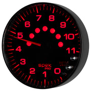 AutoMeter P239328 - GAUGE, TACHOMETER, 5", 11K RPM, W/SHIFT LIGHT & PEAK MEM, BLACK/BLACK, SPEK-PRO 3