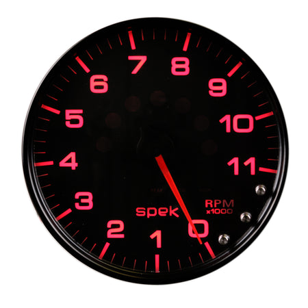 AutoMeter P23932 - GAUGE, TACHOMETER, 5", 11K RPM, W/SHIFT LIGHT & PEAK MEM, BLACK/BLACK, SPEK-PRO 3