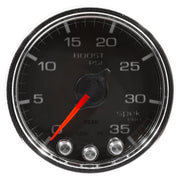AutoMeter P30331 - GAUGE, BOOST, 2 1/16", 35PSI, STEPPER MOTOR W/PEAK & WARN, BLK/CHROME, SPEK-PRO 4