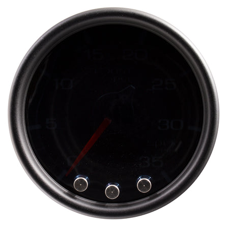 AutoMeter P30352 - GAUGE, BOOST, 2 1/16", 35PSI, STEPPER MOTOR W/PEAK & WARN, BLK/SMOKE//BLK, SPEK 4