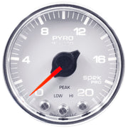 AutoMeter P31011 - GAUGE, PYRO. (EGT), 2 1/16", 2000?F, STEPPER MOTOR W/PEAK & WARN, WHT/CHRM, SPEK 3