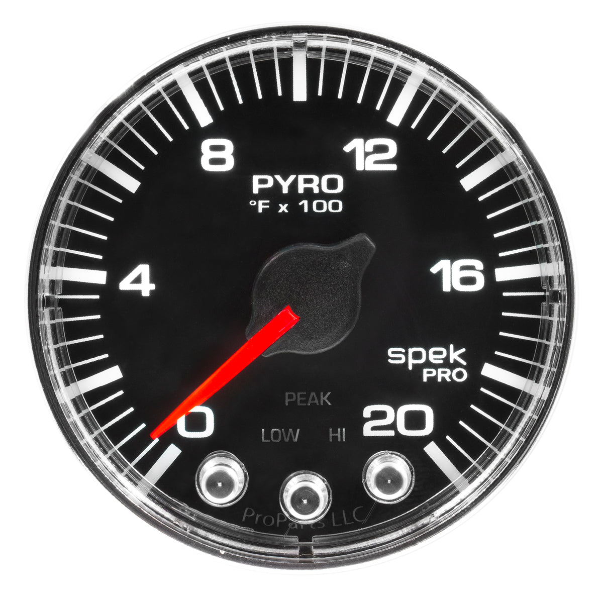 AutoMeter P310318 - GAUGE, PYRO. (EGT), 2 1/16", 2000?F, STEPPER MOTOR W/PEAK & WARN, BLK/CHRM, SPEK 3